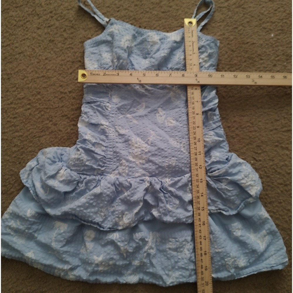Art Class Girls‎ Light Blue Textured Ruffle Dress Size Medium 8